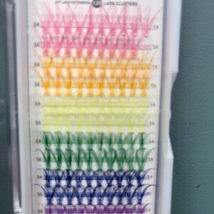 Lash Clusters with Color, 118 Pcs Colorful Lash Clusters, Easy-to-use Colored